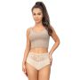 Full high-waisted cotton panties - 243 beige - 3