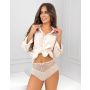 Full high-waisted cotton panties - 243 beige - 2