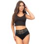 Full cotton panties, high rise - 243 black - 2