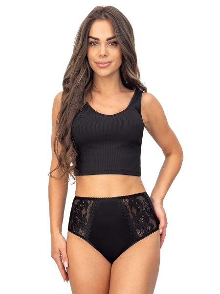 Women's high-waisted full figs - 239 black