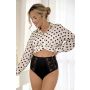 Women's high-waisted full figs - 239 black - 2