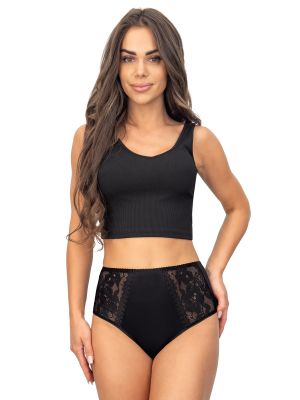 Women's high-waisted full figs - 239 black