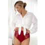 Full high-waisted comfort panties - 239 maroon - 2