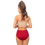 Full high-waisted comfort panties - 239 maroon - 4