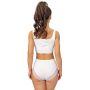Cotton high-waisted panties full - 238 white - 4