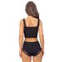 Cotton high-waisted panties full - 238 black - 4
