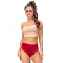High-waisted lace panties - 235 maroon - 5