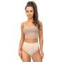 High-waisted panties with lace - 235 beige - 3