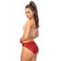 Women's panties with lace back - 233 burgundy - 3
