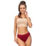 Women's panties with lace back - 233 burgundy - 4