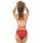 Women's panties with lace back - 233 burgundy