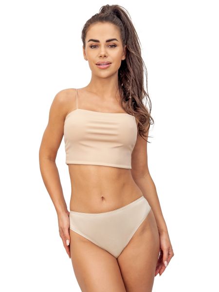 Women's panties with lace - 233 beige - 2