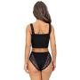 High-waisted panties with lace - 228 black - 5