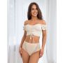 Beige high-waisted panties - 228 beige - 2