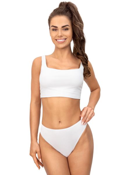 Brazilians with lace - 220 white - 2