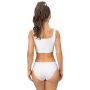 Comfortable cotton panties with lace - 218 white - 5