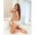 Beige women's panties with lace - 216 beige