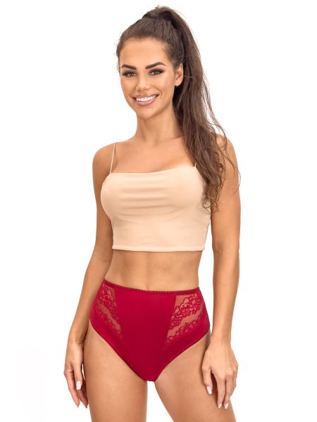 Comfortable high-waisted panties 213 - maroon