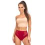 Comfortable high-waisted panties 213 - maroon - 2