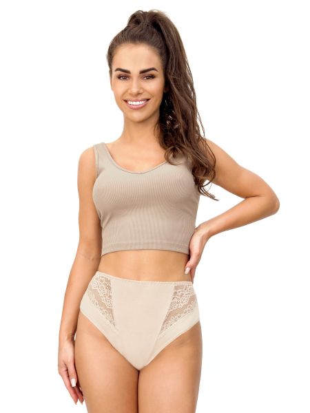 Beige high-waisted panties - 213 beige - 2