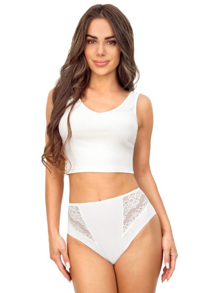 White high-waisted panties - 213 white - 3