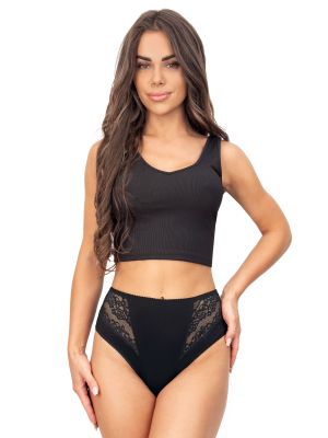 Black high-waisted panties - 213 black