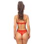 Lace soft bra - 118 red - 5