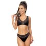 Black lace soft bra - 230 black - 4