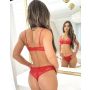 Brazilians with lace sexy - 118 red - 2