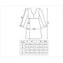 Elegant long sleeve nightgown - Melania long navy blue - 4