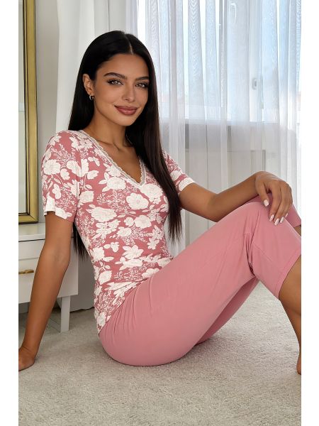 Women`s pajama pants 3/4 - Tina 3/4