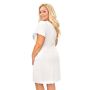 Ecru nightdress with lace - Angela plus size - 4