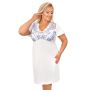 Ecru nightdress with lace - Angela plus size - 3