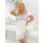 Ecru nightdress with lace - Angela plus size