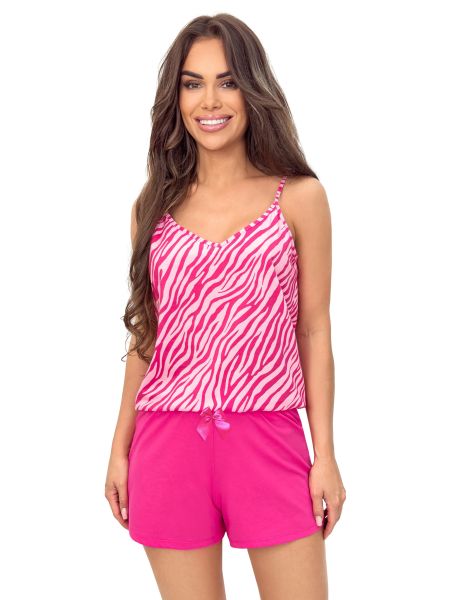 Cotton pajamas with straps - Zebra top - 3