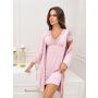 Lace nightdress - Sonia powder pink - 3