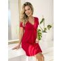 Sleeve nightdress - Sonia burgundy - 2