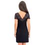Black viscose nightdress - Sonia black - 5