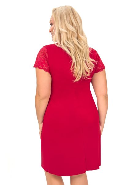 Elegant lace nightdress - Sonia plus size burgundy - 3