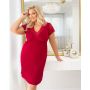 Elegant lace nightdress - Sonia plus size burgundy - 2