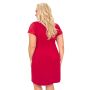 Elegant lace nightdress - Sonia plus size burgundy - 4