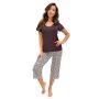 Women brown pajamas - Zoya 3/4 - 2