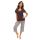 Women brown pajamas - Zoya 3/4