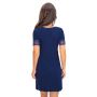 Women`s navy blue nightdress - Linda dark blue - 4