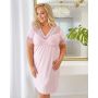 Plus-size nightdress - Linda plus size powder pink - 2
