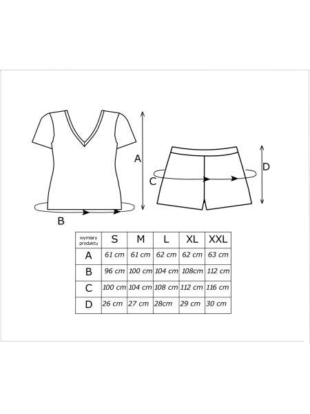 Women`s viscose pajamas with shorts - Pati Short - 4