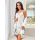 Ecru satin nightdress with lace - Julia ecru