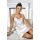 Ecru satin nightdress with lace - Julia ecru