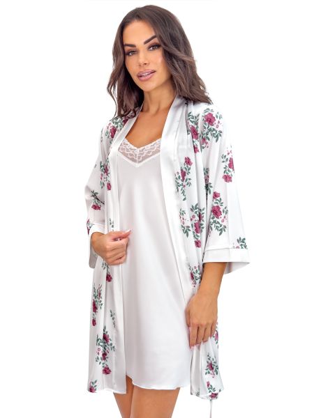 Women`s Satin Dressing-Gown - Julia - 2