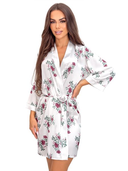 Women`s Satin Dressing-Gown - Julia